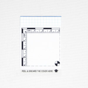 Folia pozytywowa z podkładką kontrastową białą i ze skalą, 5x6cm/25 szt.