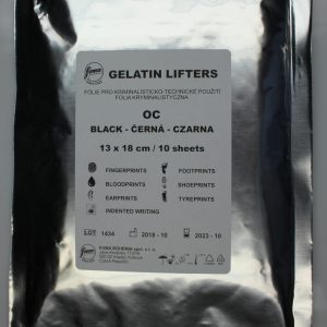 Folia żelatynowa czarna OC 13cm x 18cm/10 szt.