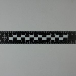 Linijka dowodowa plastikowa, 20 cm, dwustronna