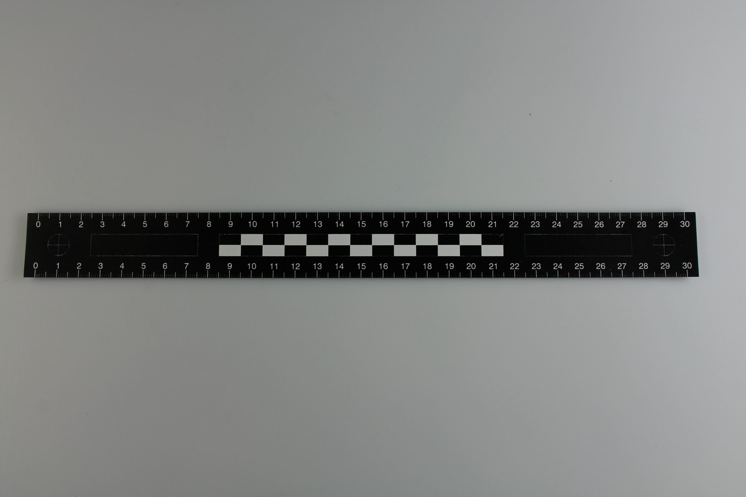 Linijka dowodowa plastikowa, 30 cm, dwustronna - obrazek 2