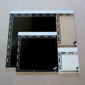 Folia pozytywowa z podkładką kontrastową czarną i ze skalą, 13x18cm/25 szt.