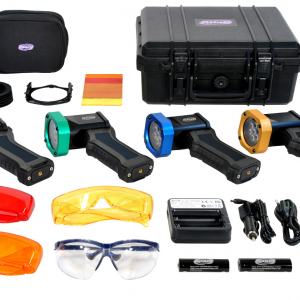 Zestaw latarki UV 365nm ARIS w walizce