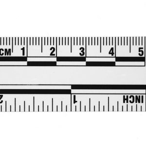 Linijka dowodowa plastikowa, 5cm, biała