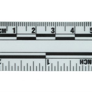 Linijka dowodowa plastikowa, 5cm, przezroczysta